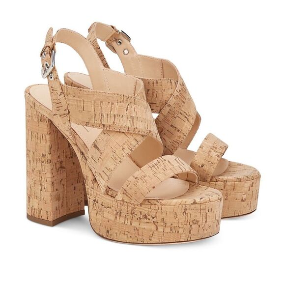 Agl Petra 120mm Open-Toe Sandals - Neutrals MWT 40/9 Brand New - Picture 1 of 5